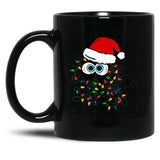 Black Cat Christmas It Is Fine I Am Fine Everything Is Fine Black Coffee Mug, Gift Coffee Mug - Black
