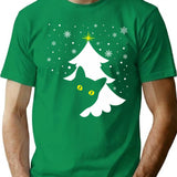 Black Cat Christmas Tree Gift For Cat Lovers T-Shirt for Men & Women, T-Shirts Graphic Tee - Green