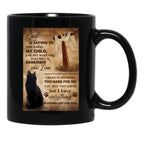 Black Cat God Is Saying To You For Cat Lover Black Coffee Mug - Black