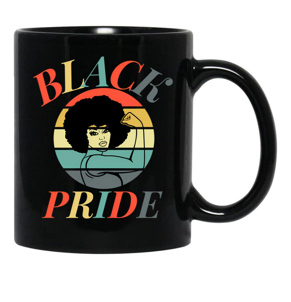 Black Empowerment Pride Black Coffee Mug - Black