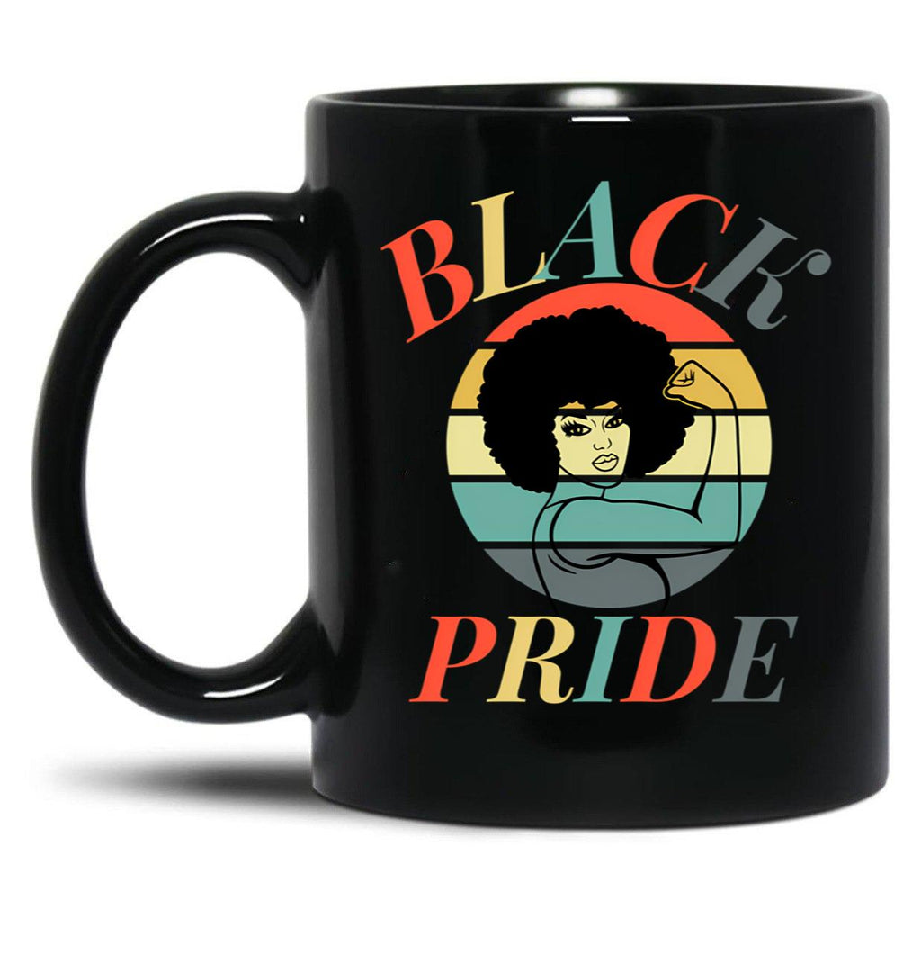Black Empowerment Pride Black Coffee Mug
