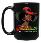 Black Freedom Juneteenth Celebration Freedom Day 1865 Black Coffee Mug