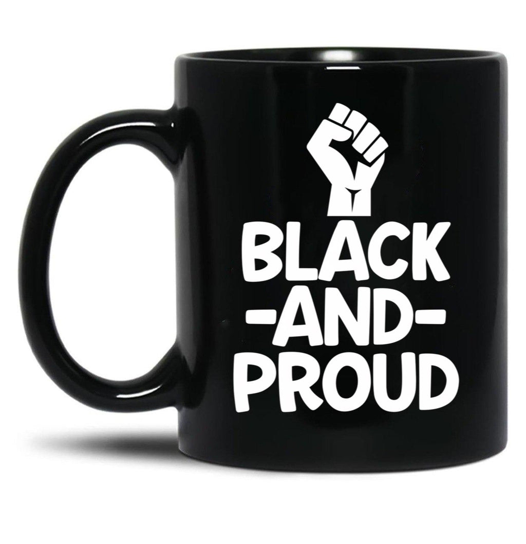 Black History Month Gift T Mug Black And Proud Black Coffee Mug