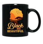 Black Is Beautiful African American Pride Designs (1) Black Coffee Mug - Black