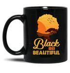 Black Is Beautiful African American Pride Designs (1) Black Coffee Mug