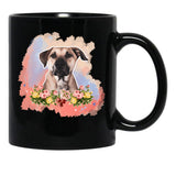 Black Mouth Cur Black Coffee Mug, Gift Coffee Mug - Black