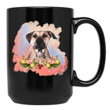 Black Mouth Cur Black Coffee Mug, Gift Coffee Mug
