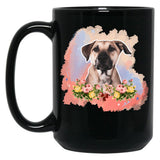 Black Mouth Cur Black Coffee Mug, Gift Coffee Mug