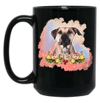 Black Mouth Cur Black Coffee Mug, Gift Coffee Mug