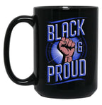 Black Proud Design Black Coffee Mug