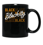 Blackity Black Proud African American Pride Excellence (1) Black Coffee Mug - Black