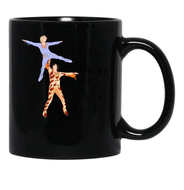 Blades Of Glory Quote Black Coffee Mug, Gift Coffee Mug - Black