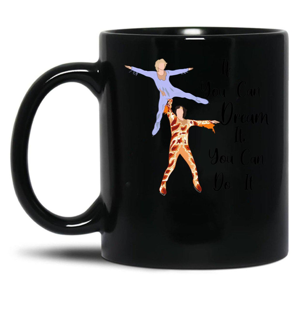 Blades Of Glory Quote Black Coffee Mug, Gift Coffee Mug