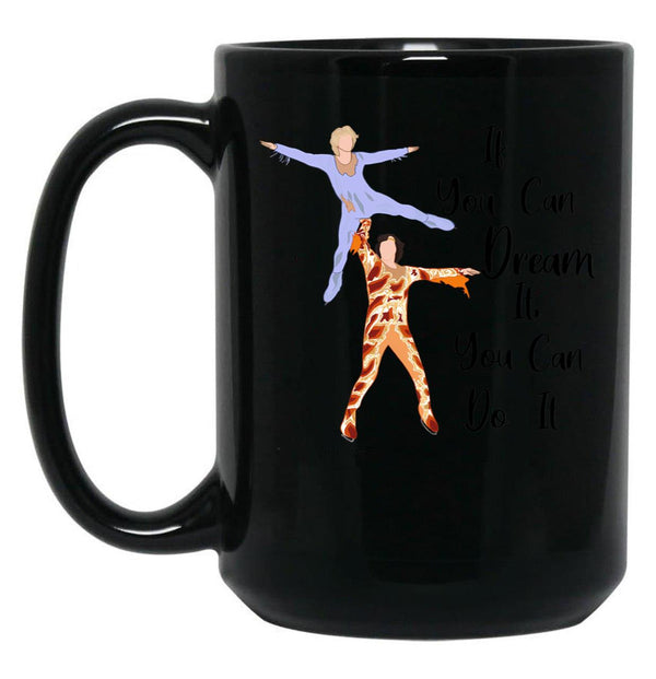 Blades Of Glory Quote Black Coffee Mug, Gift Coffee Mug - Black