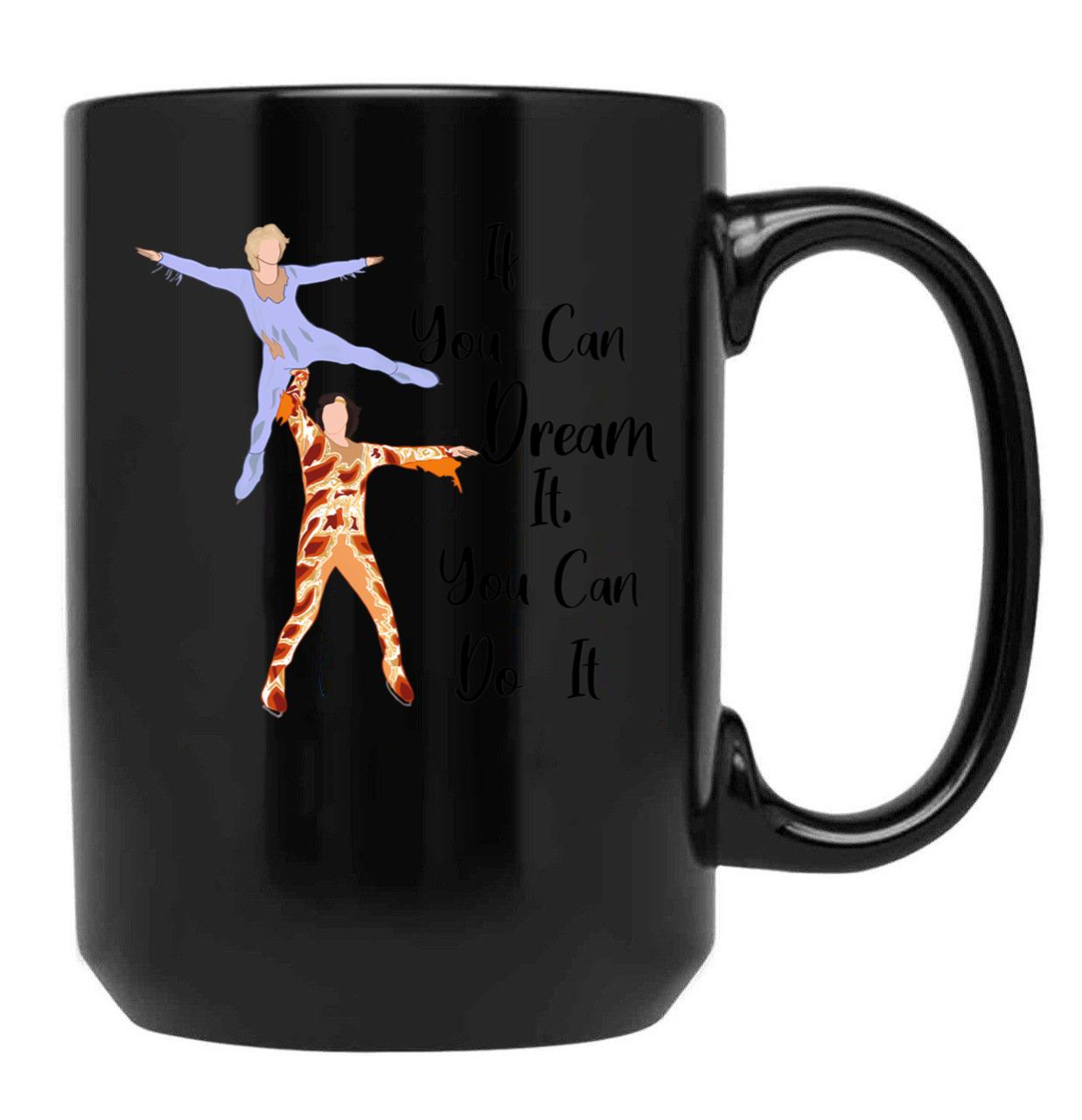 Blades Of Glory Quote Black Coffee Mug, Gift Coffee Mug