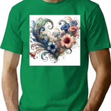 Blessing (2) T-Shirt for Men & Women, T-Shirts Graphic Tee - Green