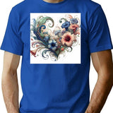 Blessing (2) T-Shirt for Men & Women, T-Shirts Graphic Tee - Blue