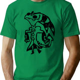 Blitzo Scribbles Classic Premium Heavyweight Cotton T-Shirt - Green