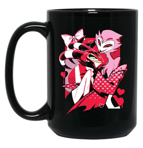Blitzo x Stolas Helluva Boss Essential Black Coffee Mug, Gift Coffee Mug - Black