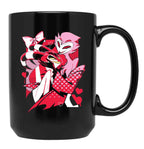 Blitzo x Stolas Helluva Boss Essential Black Coffee Mug, Gift Coffee Mug
