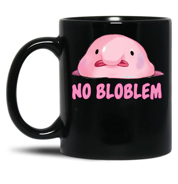 Blobfish Black Coffee Mug, Gift Coffee Mug - Black