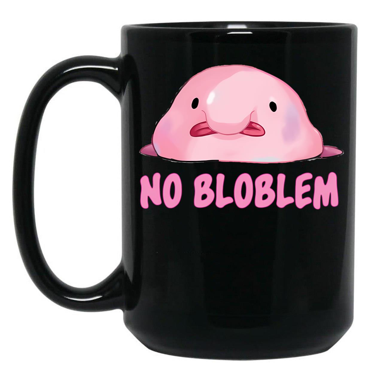 Blobfish Black Coffee Mug, Gift Coffee Mug