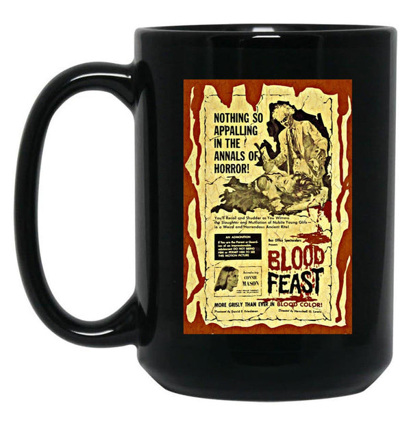 Blood Feast Classic Black Coffee Mug, Gift Coffee Mug - Black