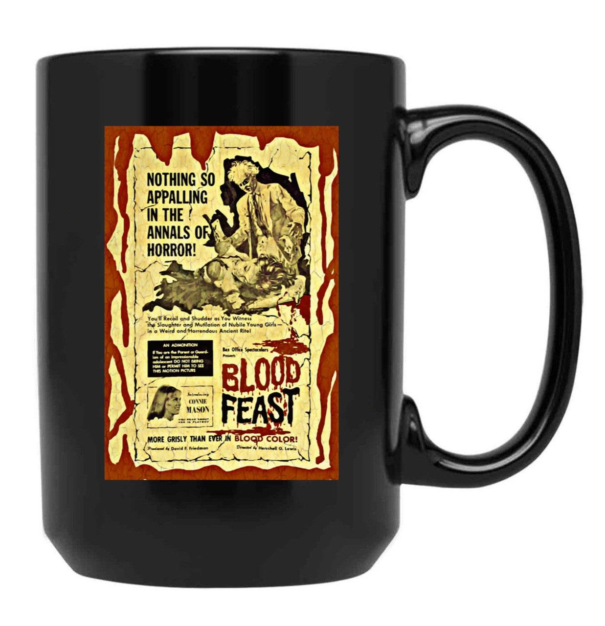 Blood Feast Classic Black Coffee Mug, Gift Coffee Mug