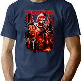 Bloody Terrifier T-Shirt for Men & Women, T-Shirts Graphic Tee - Navy