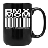 Bmx Mom Scan For Payment Black Coffee Mug, Gift Coffee Mug