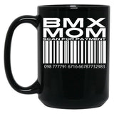 Bmx Mom Scan For Payment Black Coffee Mug, Gift Coffee Mug