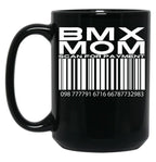 Bmx Mom Scan For Payment Black Coffee Mug, Gift Coffee Mug