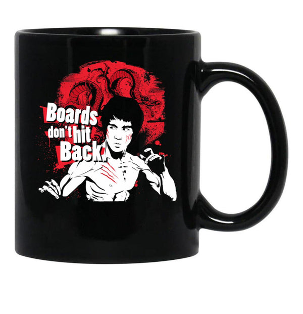 Boards Don'T Hit Back Black Coffee Mug, Gift Coffee Mug - Black