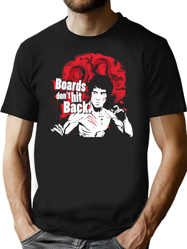 Boards Don'T Hit Back Premium Heavyweight Cotton T-Shirt - Black