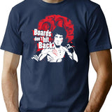 Boards Don'T Hit Back Premium Heavyweight Cotton T-Shirt - Navy