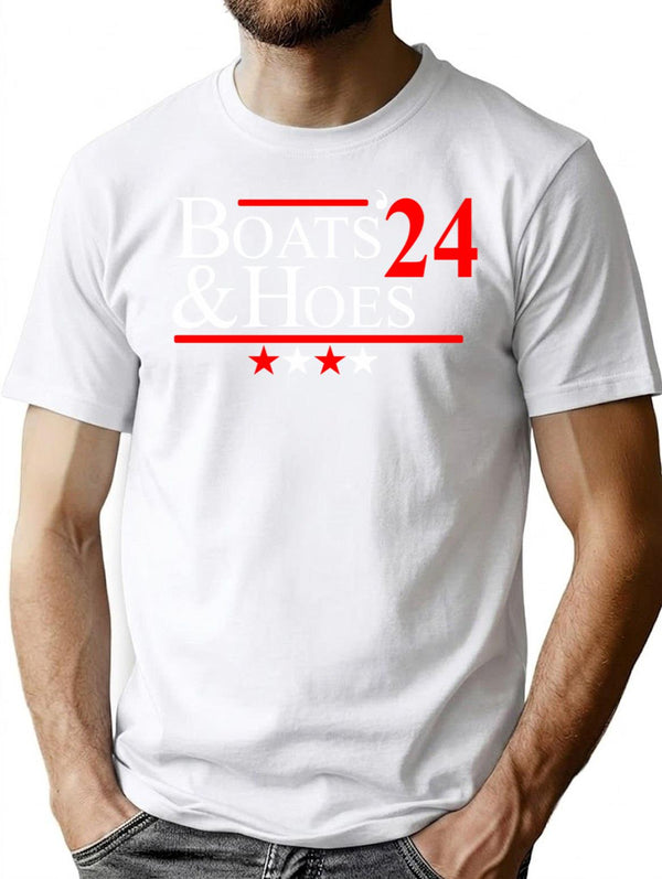 Boats And Hoes 2024 Premium Heavyweight Cotton T-Shirt - White