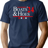 Boats And Hoes 2024 Premium Heavyweight Cotton T-Shirt - Navy