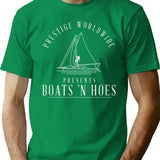 Boats N Hoes T-Shirt for Men & Women, T-Shirts Graphic Tee - Green