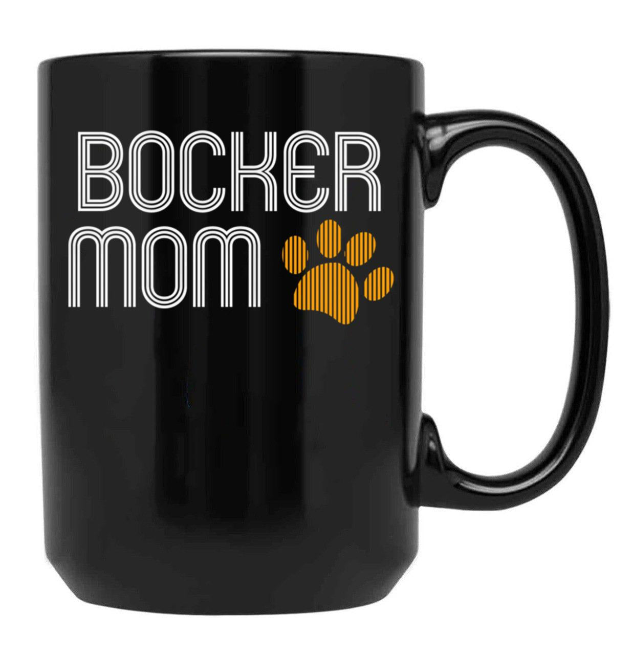 Bocker Mom Black Coffee Mug, Gift Coffee Mug