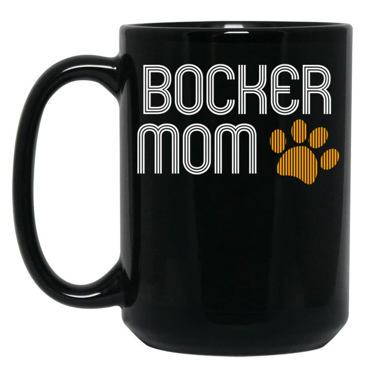Bocker Mom Black Coffee Mug, Gift Coffee Mug