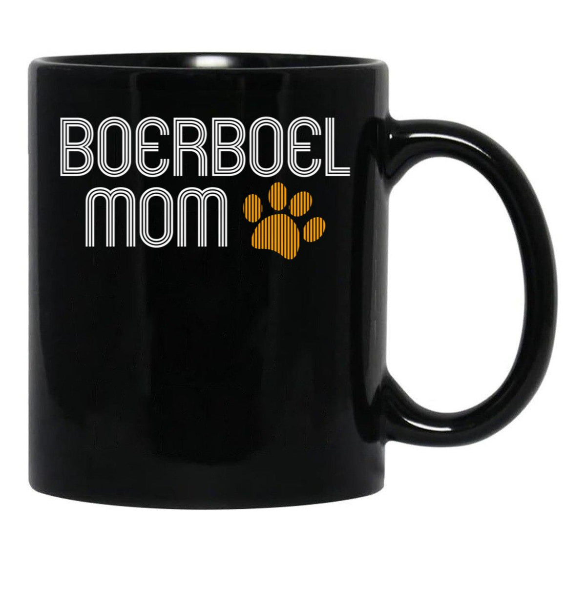 Boerboel Mom Black Coffee Mug, Gift Coffee Mug - Black