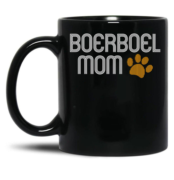 Boerboel Mom Black Coffee Mug, Gift Coffee Mug - Black