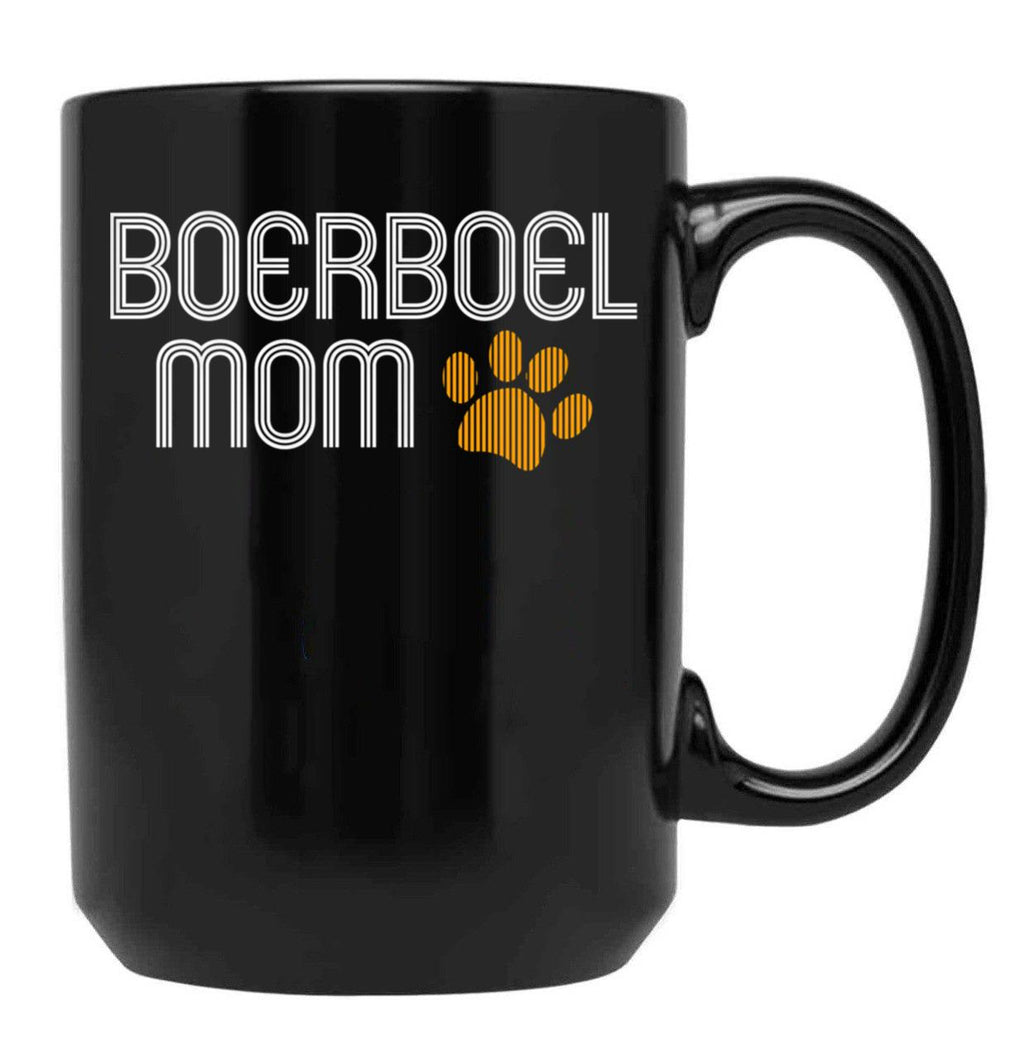 Boerboel Mom Black Coffee Mug, Gift Coffee Mug