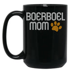 Boerboel Mom Black Coffee Mug, Gift Coffee Mug