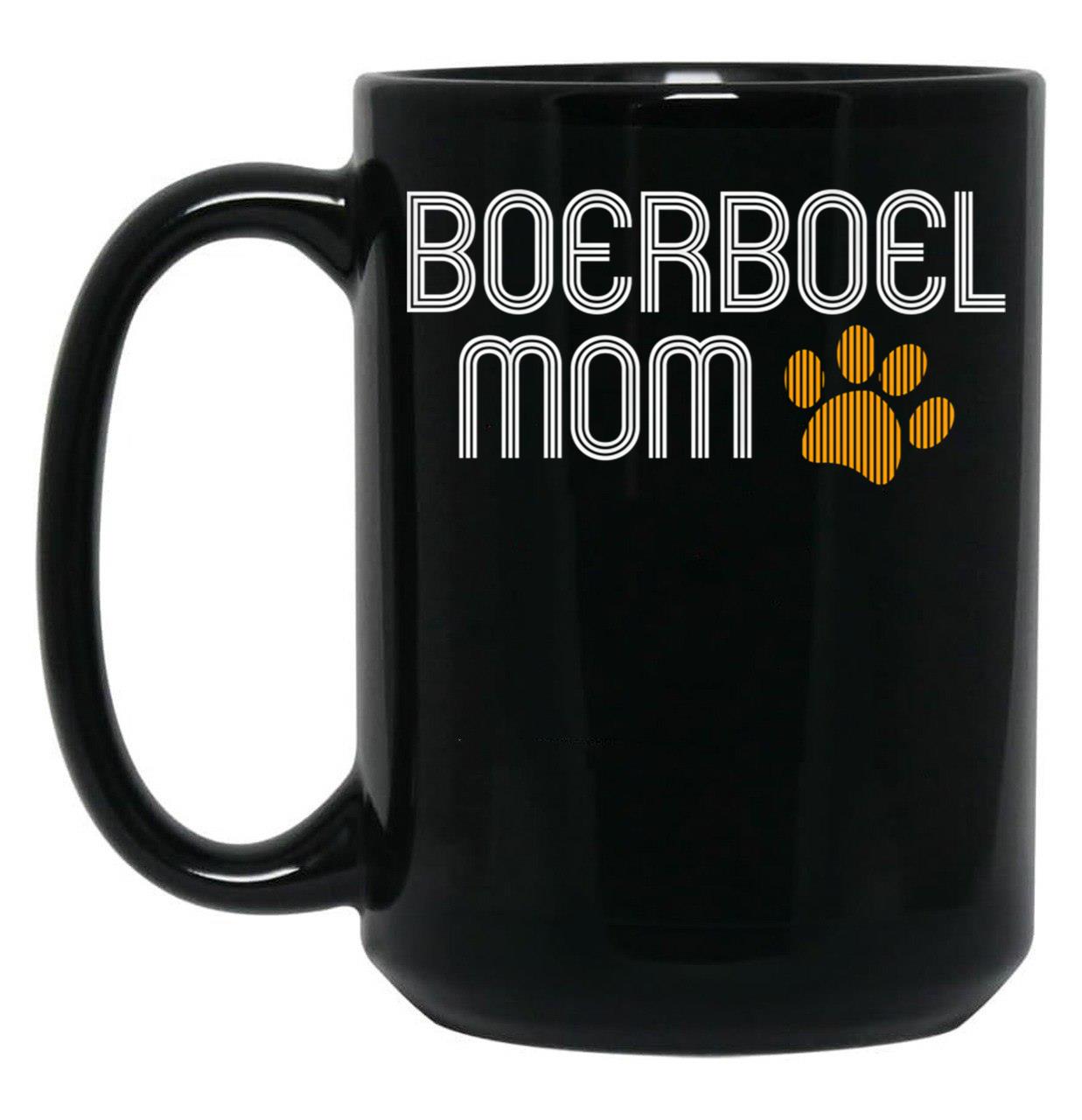 Boerboel Mom Black Coffee Mug, Gift Coffee Mug