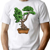Bonsai Thinking T-Shirt for Men & Women, T-Shirts Graphic Tee - White