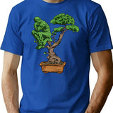 Bonsai Thinking T-Shirt for Men & Women, T-Shirts Graphic Tee - Blue