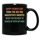 Bonus Dad Vintage You Inadvertently Inherited Funny Mug Black Coffee Mug - Black