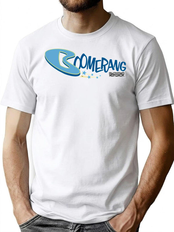 Boomerang - Vintage Logo T-Shirt for Men & Women, T-Shirts Graphic Tee - White