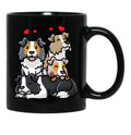 Border Collie Dog Black Coffee Mug, Gift Coffee Mug - Black